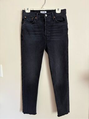 Re/Done 90s High Rise Ankle Crop Jeans